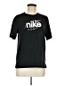 Nike 100% Polyester Black Active T-Shirt Size M - photo 1