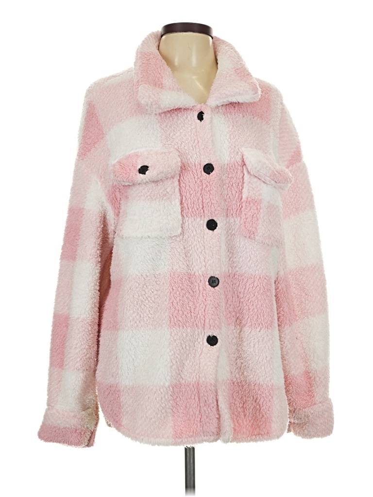 Pre-owned Unbranded Faux Fur Jacket In Pink