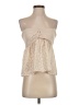 Unbranded 100% Polyester Ivory Sleeveless Blouse Size S - photo 1