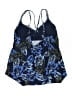 Kona Sol Floral Blue Swimsuit Top Size XL - photo 2