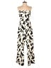 Thirty/Thirty 100% Polyester Graphic Ivory Jumpsuit Size M - photo 1