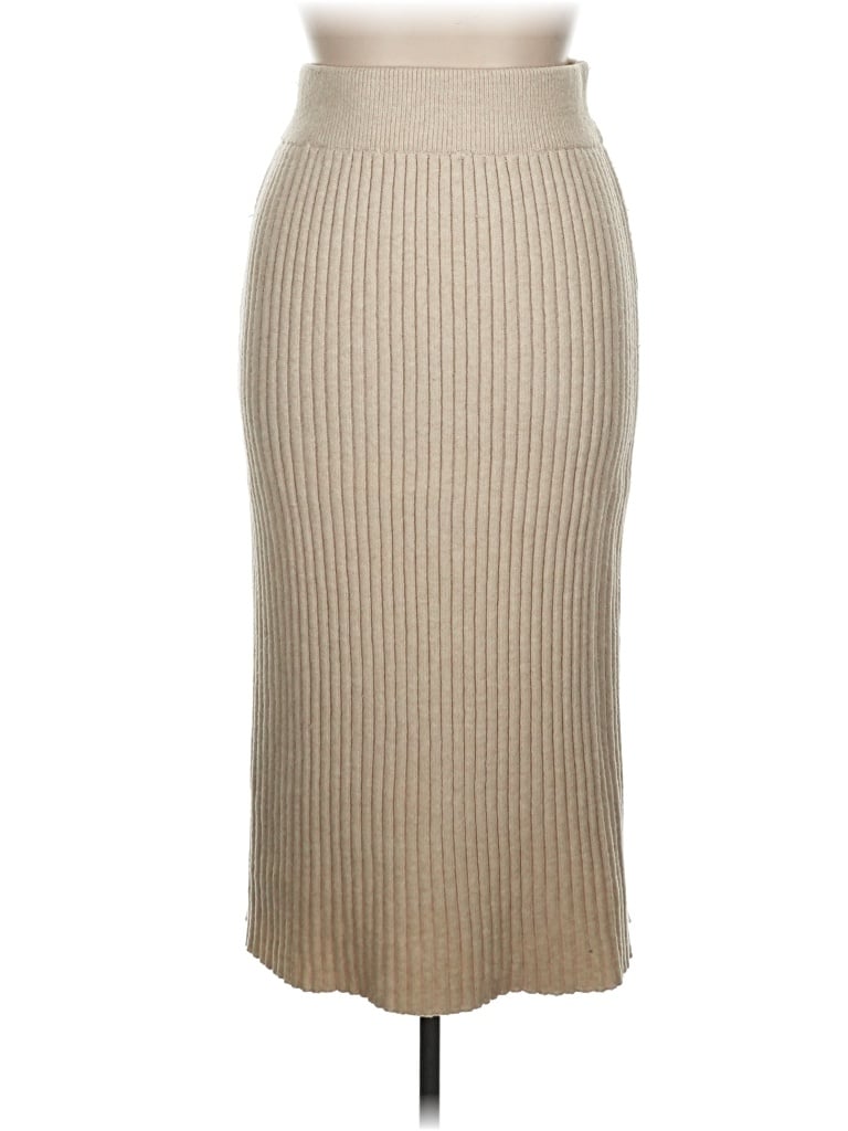 Pre-owned Time And Tru Formal Skirt In Tan