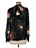 Ann Taylor LOFT Floral Black Long Sleeve Blouse Size S - photo 2