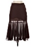 Blush Solid Brown Formal Skirt Size 26 waist (estimated) - photo 1