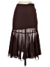 Blush Solid Brown Formal Skirt Size 26 waist (estimated) - photo 2