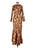 Significant Other Paisley Brown Casual Dress Size 6 - photo 1