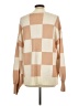 Zesica Checkered-gingham Tan Pullover Sweater Size XL - photo 2