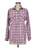 CAbi Plaid Purple Long Sleeve Button-Down Shirt Size M - photo 1