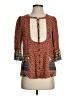 Maeve Floral Orange 3/4 Sleeve Blouse Size 4 - photo 1