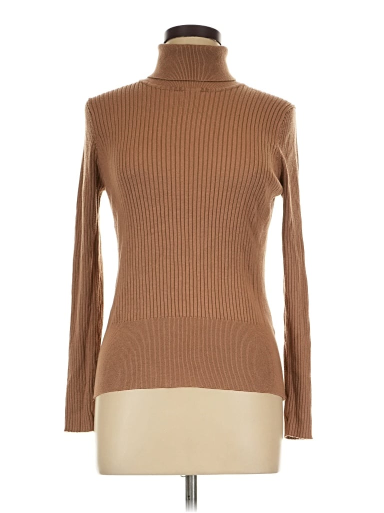 Pre-owned Downeast Turtleneck Sweater In Brown