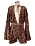 Boohoo 100% Polyester Gold Romper Size 8 - photo 2