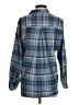 Grayson Plaid Blue Long Sleeve Blouse Size Sm (2) - photo 2