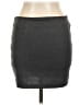 Basic House Solid Gray Casual Skirt Size L - photo 2