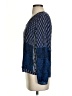 Massimo Dutti Paisley Blue Long Sleeve Silk Top Size 4 - photo 5