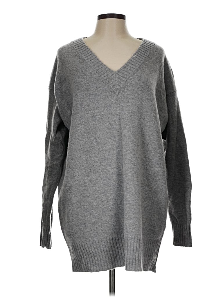 Pre-owned Athleta Pullover Sweater In Gray