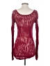 Express 100% Rayon Burgundy Pullover Sweater Size S - photo 2