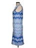 J. McLaughlin Chevron-herringbone Blue Cocktail Dress Size L (estimated) - photo 5