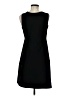 L.L.Bean Solid Black Casual Dress Size M - photo 2