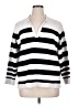 M Magaschoni Stripes White Pullover Sweater Size 1X - photo 1