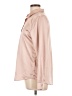Almost Famous Metallic Pink Long Sleeve Blouse Size L - photo 5