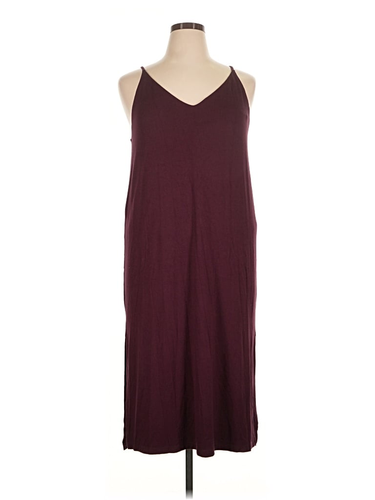 Pre-owned Tahari Casual Dress In Burgundy
