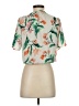 Sienna Sky 100% Polyester Tropical Orange Short Sleeve Blouse Size S - photo 2