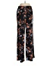 IMAN Floral Black Casual Pants Size M - photo 1