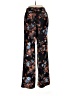 IMAN Floral Black Casual Pants Size M - photo 2