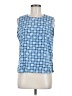 Notations 100% Polyester Blue Sleeveless Blouse Size M - photo 1