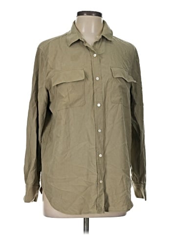 Everlane Long Sleeve Silk Top (view 1)