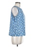 Notations 100% Polyester Blue Sleeveless Blouse Size M - photo 4