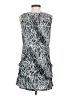 Mandarin Blue Graphic Silver Cocktail Dress Size XS - photo 2