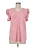Xieerduo Pink Short Sleeve Blouse Size M - photo 1