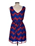 As U Wish 100% Polyester Chevron-herringbone Blue Casual Dress Size M - photo 2