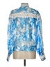 Dee Dee Blue Long Sleeve Blouse Size L - photo 2