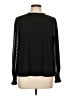 Adrianna Papell Black Long Sleeve Blouse Size L - photo 1