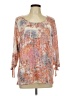 Christopher & Banks Orange 3/4 Sleeve Blouse Size XL - photo 1