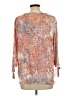Christopher & Banks Orange 3/4 Sleeve Blouse Size XL - photo 2