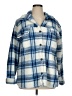 New York Laundry 100% Polyester Plaid Blue Coat Size 1X - photo 1