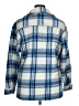 New York Laundry 100% Polyester Plaid Blue Coat Size 1X - photo 2