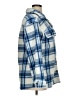 New York Laundry 100% Polyester Plaid Blue Coat Size 1X - photo 4