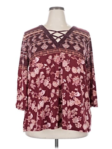 Signature Studio 3/4 Sleeve Blouse (view 1)
