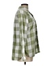 True Craft Checkered-gingham Green Long Sleeve Button-Down Shirt Size L - photo 4