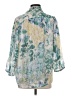 Jodifl Floral Blue 3/4 Sleeve Blouse Size S - photo 2