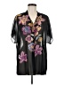 CAbi 100% Polyester Black Kimono Size M - photo 1