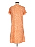 Pixie Lady Print Orange Casual Dress Size M - photo 2