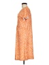 Pixie Lady Print Orange Casual Dress Size M - photo 5