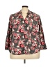 Lane Bryant Animal Print Red 3/4 Sleeve Blouse Size 18 - 20 Plus - photo 1