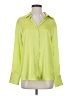 Maison d' Amelie Solid Green Long Sleeve Blouse Size S - photo 1