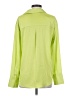 Maison d' Amelie Solid Green Long Sleeve Blouse Size S - photo 2